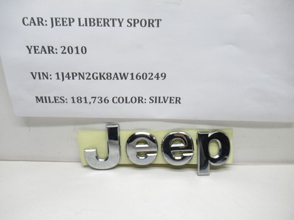 2006-2010 Jeep Liberty Emblem Logo Letters Badge Front Rear Chrome OEM
