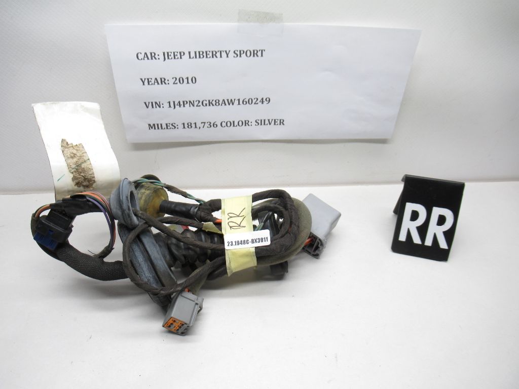 2010 Jeep Liberty Rear Right Passenger Side Door Wire 68061450AB OEM