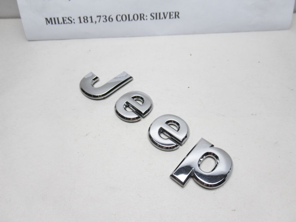 2006-2012 Jeep Liberty Nameplate Emblem Badge Chrome 55157088AC OEM