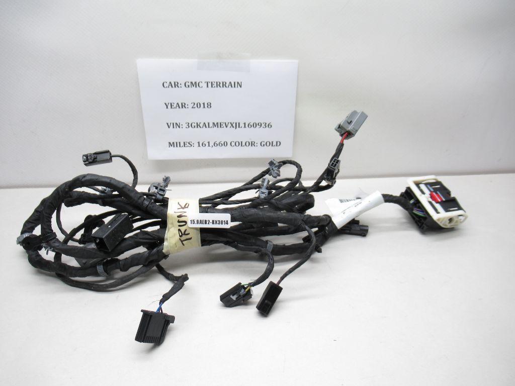 2018-2019 GMC Terrain Tailgate Liftgate Back Door Wiring Harness 84191394 OEM