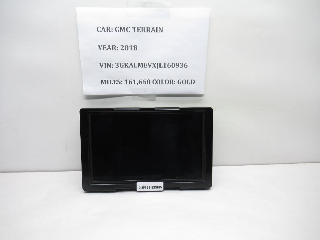 2018-2019 GMC Terrain Information Display Screen 84148565 OEM