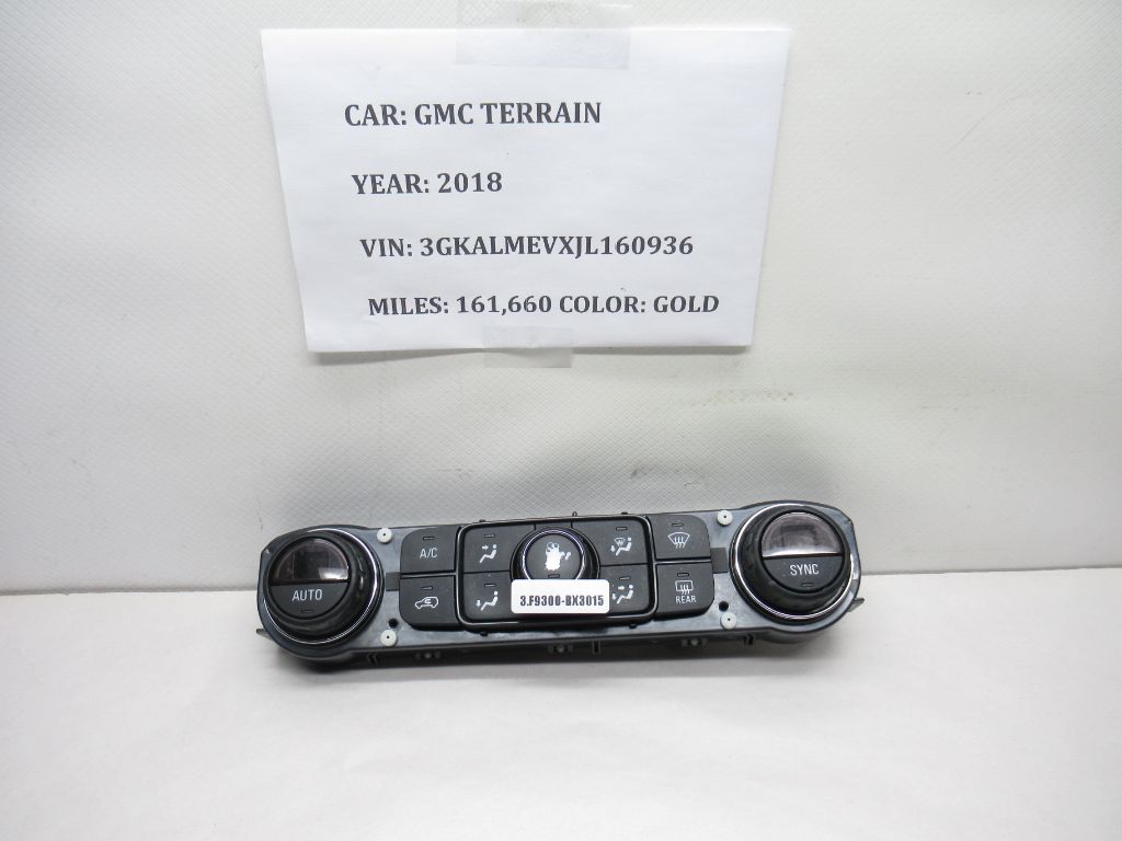 2018-2019 GMC TERRAIN Climate AC Heater Temperature Control 84173748 OEM