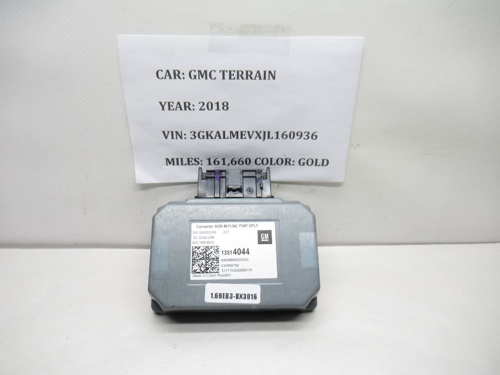 2018-2019 GMC Terrain Power Inverter Converter Control Module 13514044 OEM