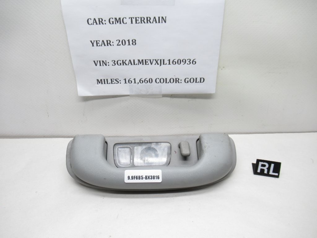 2018-2022 GMC Terrain Rear Left Overhead Grab Handle w/ Light 23302977 OEM