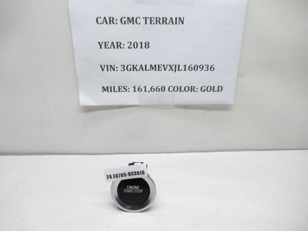 2018-2019 GMC Terrain Engine Start Stop Ignition Switch 84179562 OEM