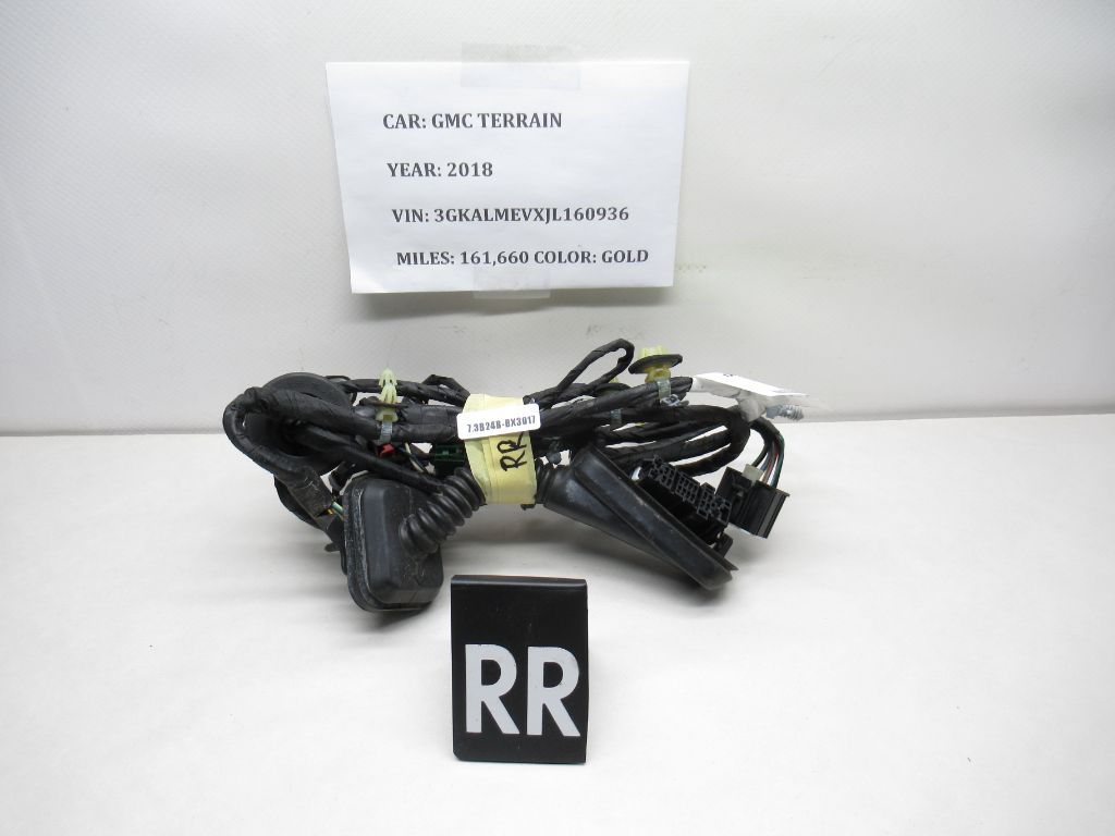 2018-2019 GMC Terrain Rear Right Side Door Wire Wiring Harness 84193441 OEM