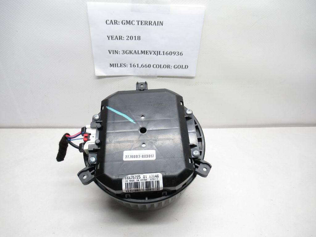 2018-2020 GMC Terrain HVAC AC Heater Blower Motor Fan 16475725 OEM