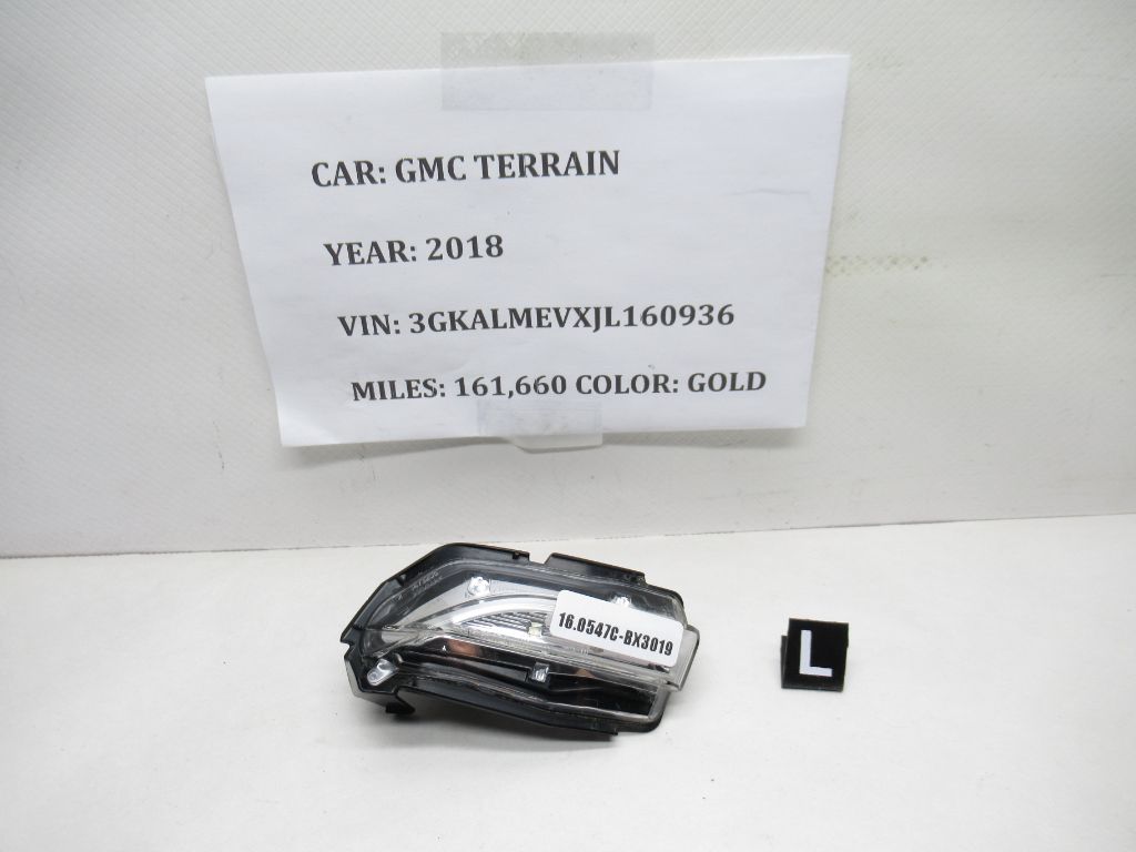 18-23 GMC Terrain Left Side Mirror Turn Signal Lamp LED Light 23406432 OEM