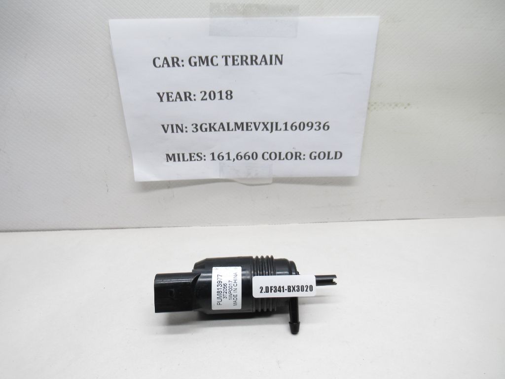 2018-2024 GMC TERRAIN Front Windshield Washer Reservoir Tank Pump PUM813977 OEM