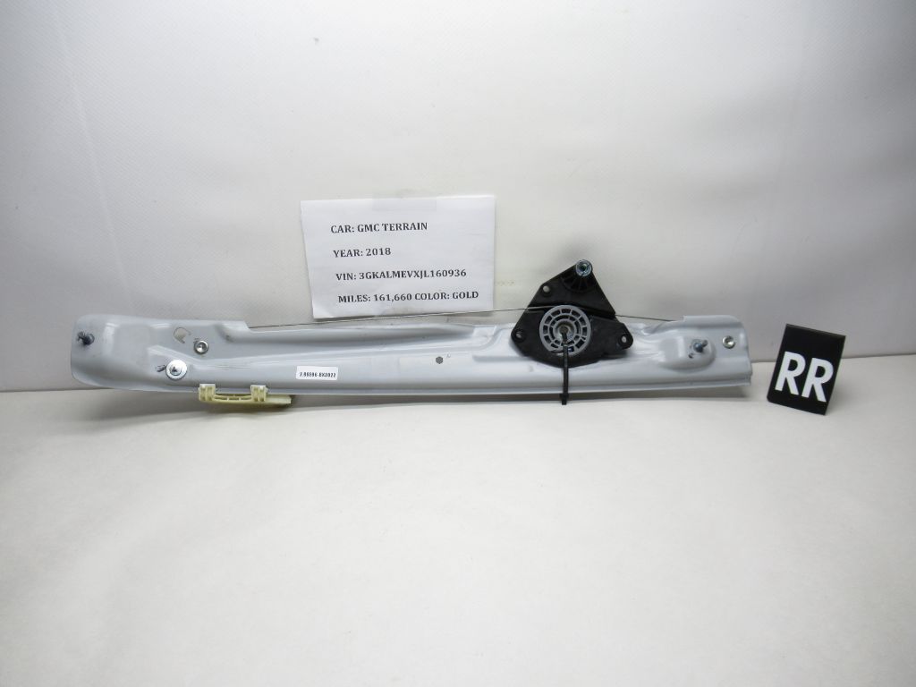 2018-2024 GMC Terrain Rear Right Side Door Window Glass Regulator 84567510 OEM