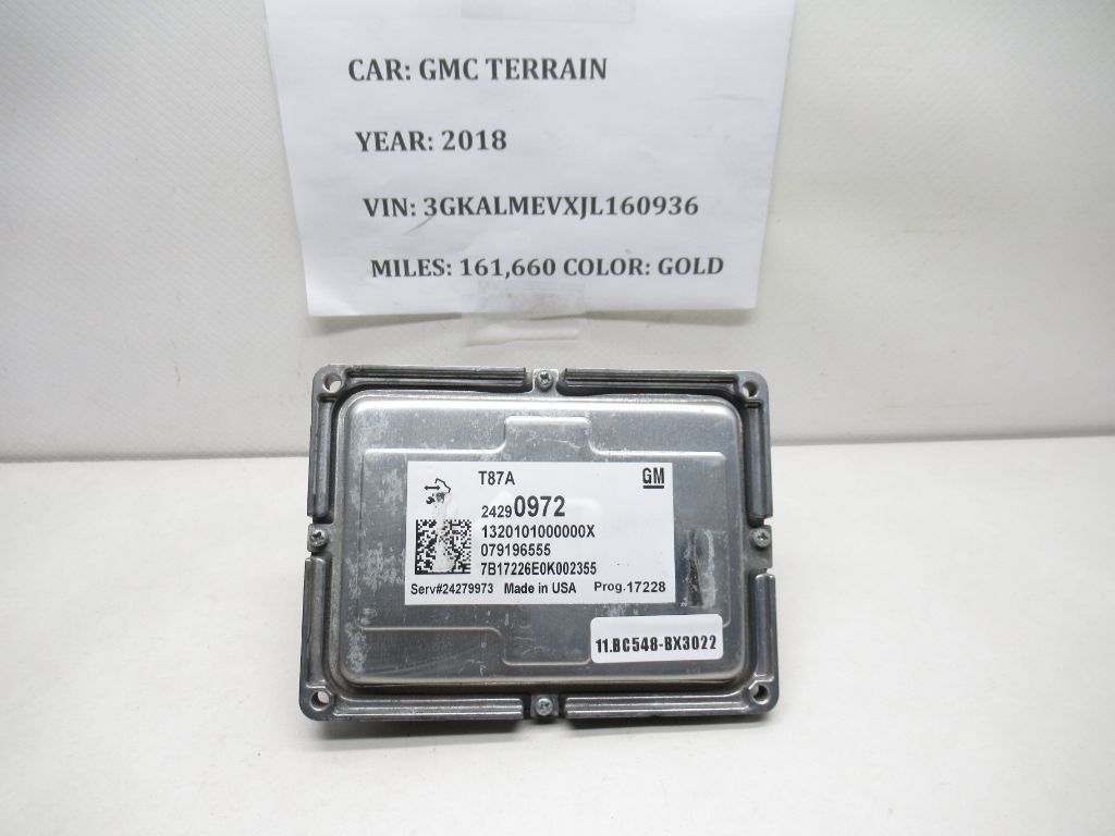 2018-2019 GMC Terrain FWD Automatic Transmission Control Module Unit 24279973 OEM