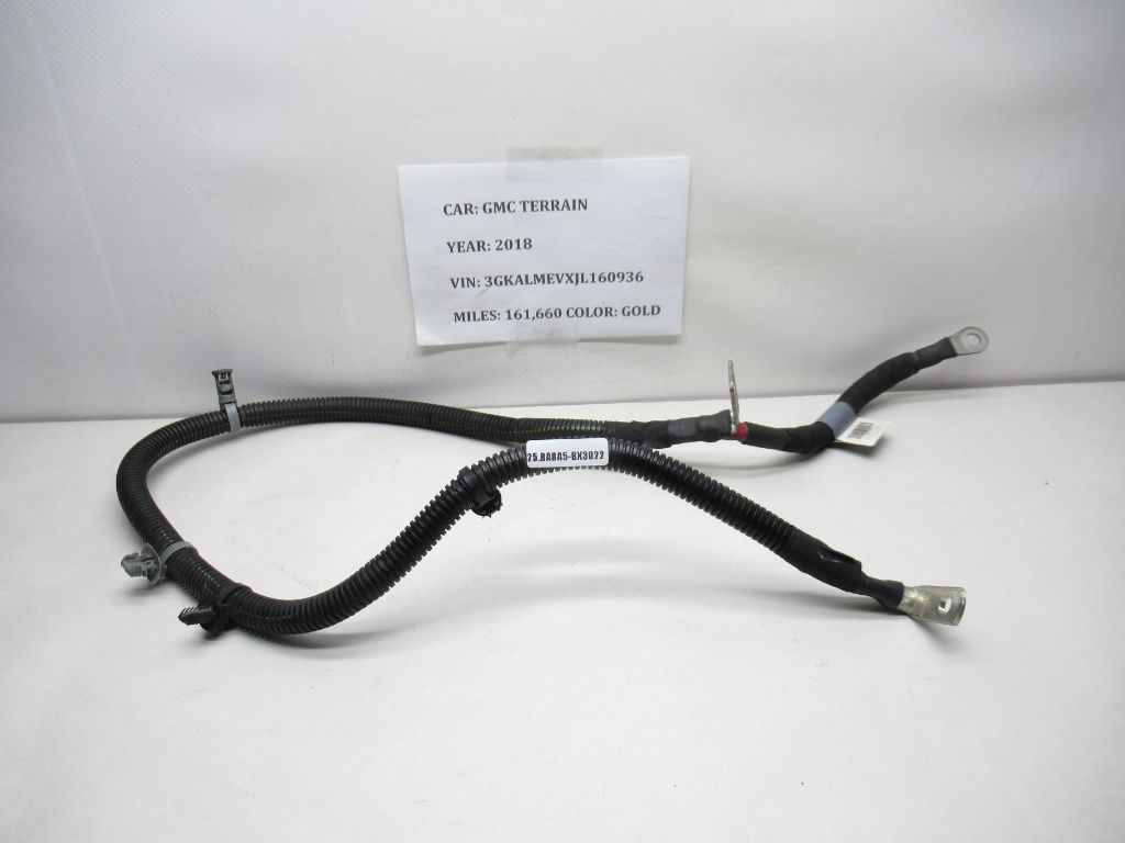 2018-2019 GMC TERRAIN GAS ENGINE MOTOR BATTERY STARTER CABLE 84257924 OEM