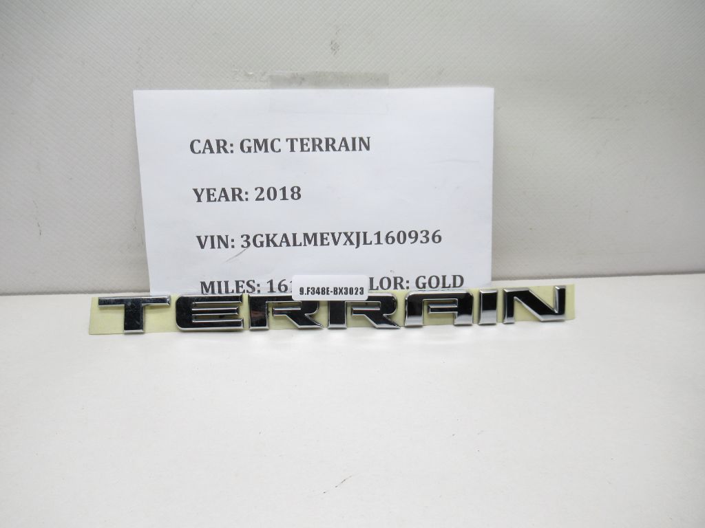 2018-2019 GMC Terrain Emblem Logo Badge Nameplate 23255004 OEM