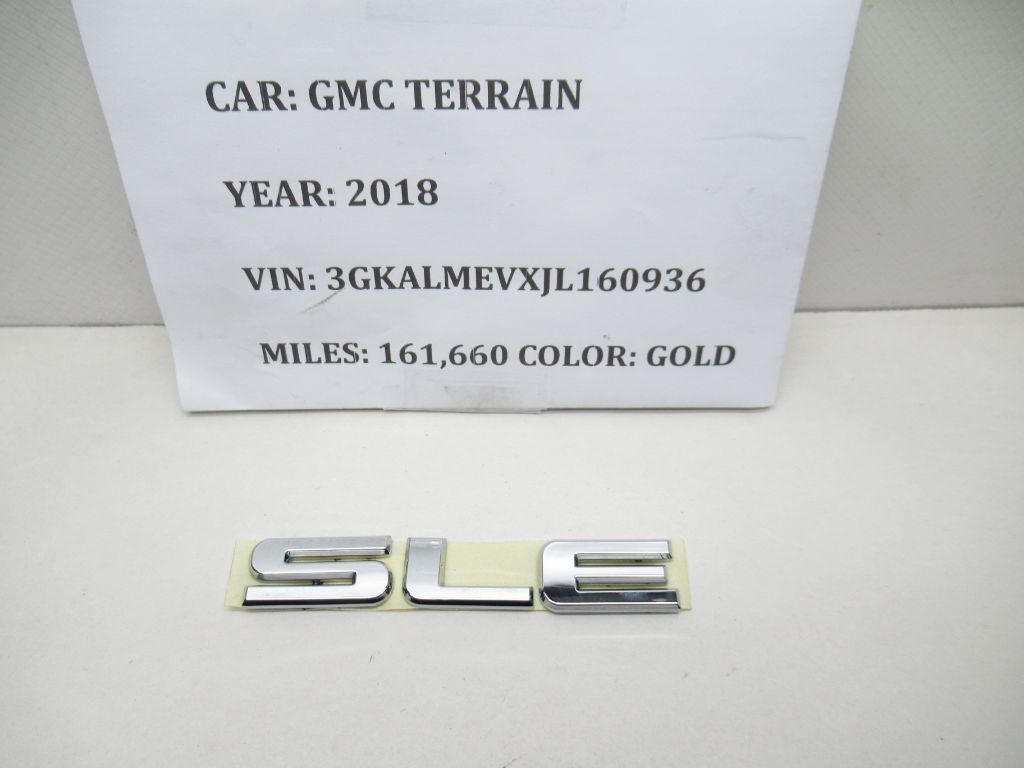2012-2020 GMC Terrain Chrome "SLE" Emblem 23255006 OEM