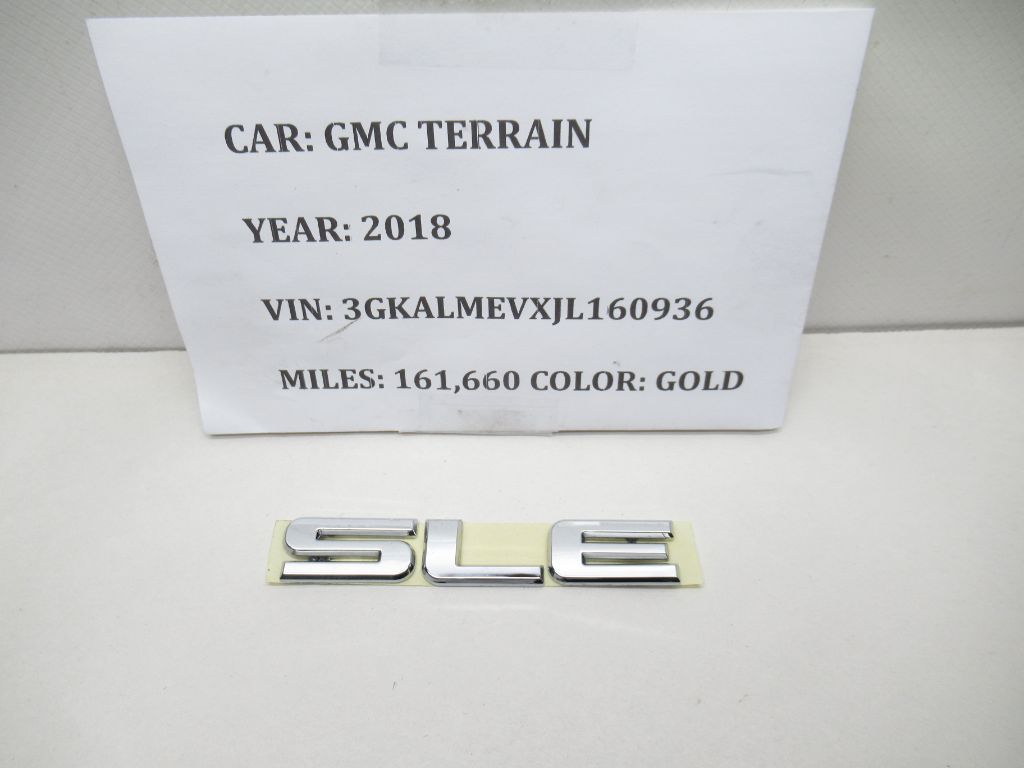 2012-2020 GMC Terrain Chrome "SLE" Emblem 23255006 OEM