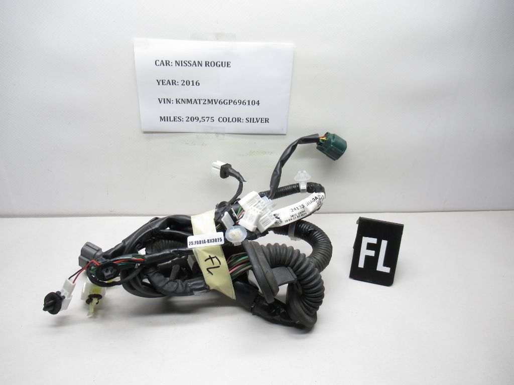 2014-2017 Nissan Rogue Front Left Door Harness 241255HA0A OEM