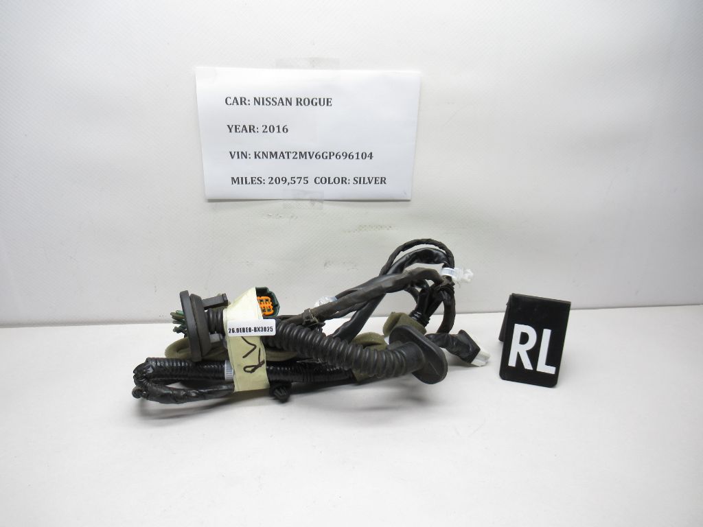 2014-2017 Nissan Rogue Rear Left Door Harness 241275HA0A OEM