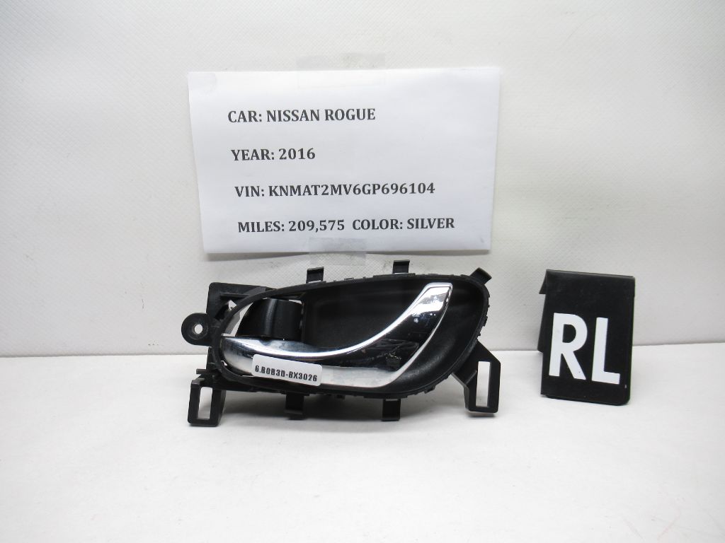2016-2019 Nissan Rogue Left Rear Interior Door Handle 80671-4BA0A OEM