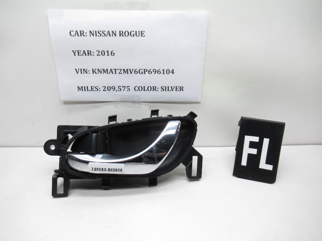 2016-2019 Nissan Rogue Left Front Interior Door Handle 80671-4BA0A OEM