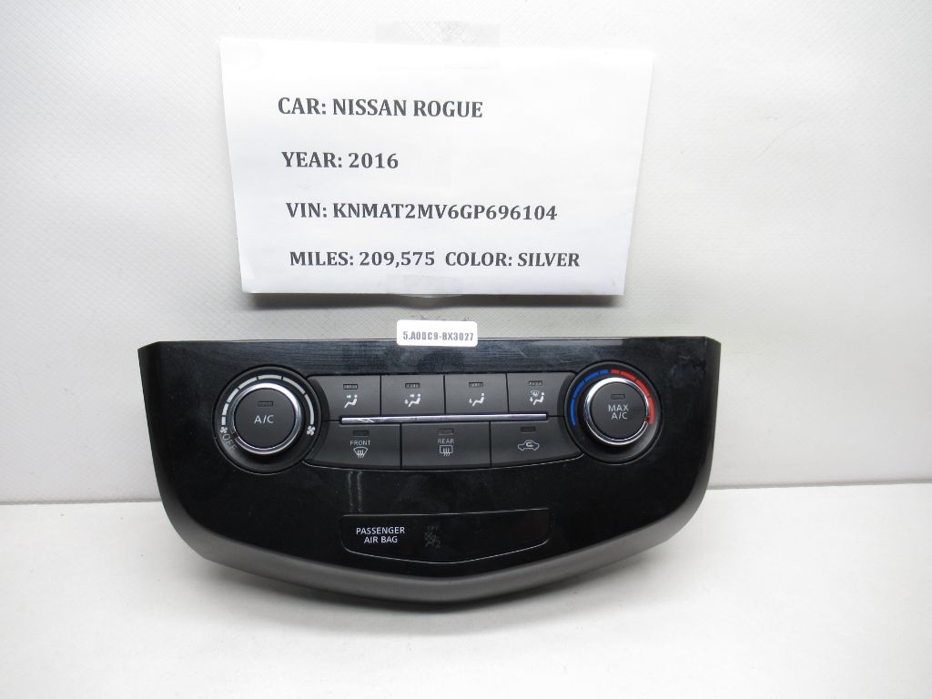 2014-2016 Nissan Rogue Temperature AC Control Unit 275004BB0C OEM