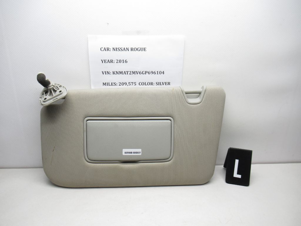 2014-2017 Nissan Rogue Driver Left Sun Visor 964014BA1D OEM