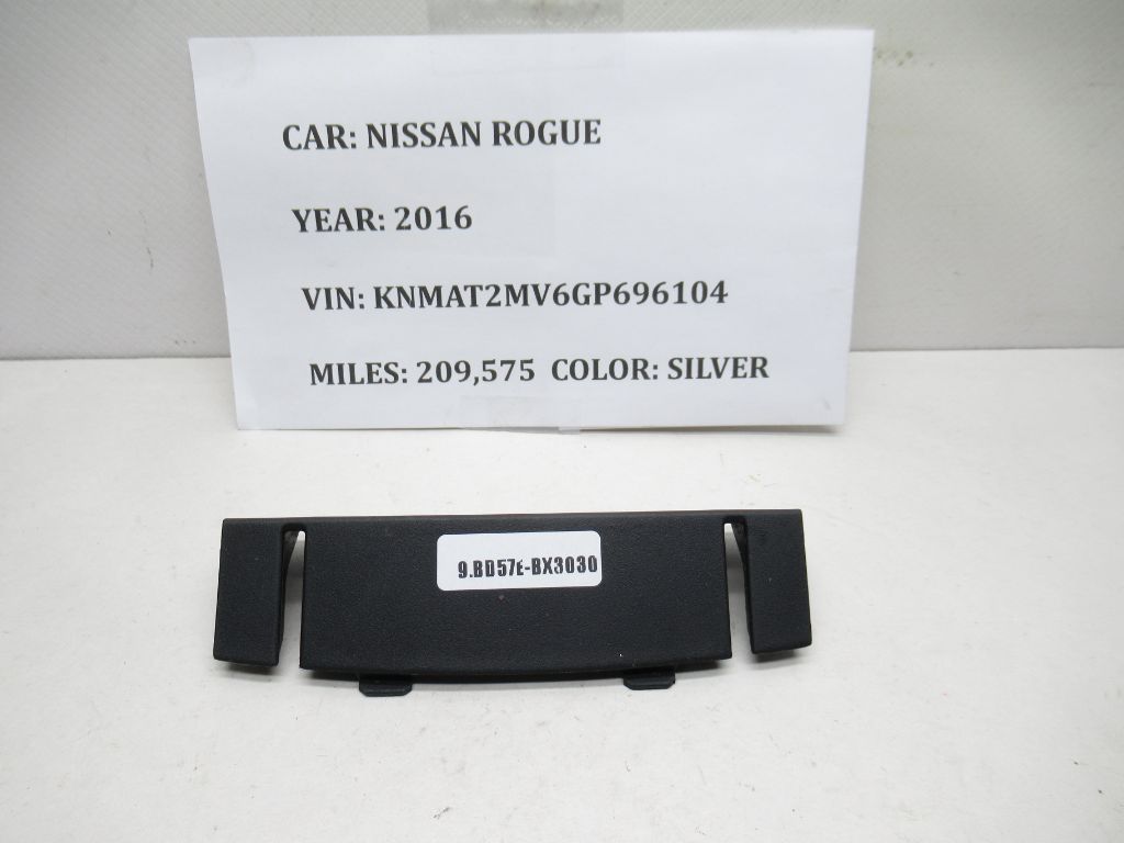 14-16 Nissan Rogue Center Console Armrest Hinge Screw Cover Trim 9160032R201 OEM