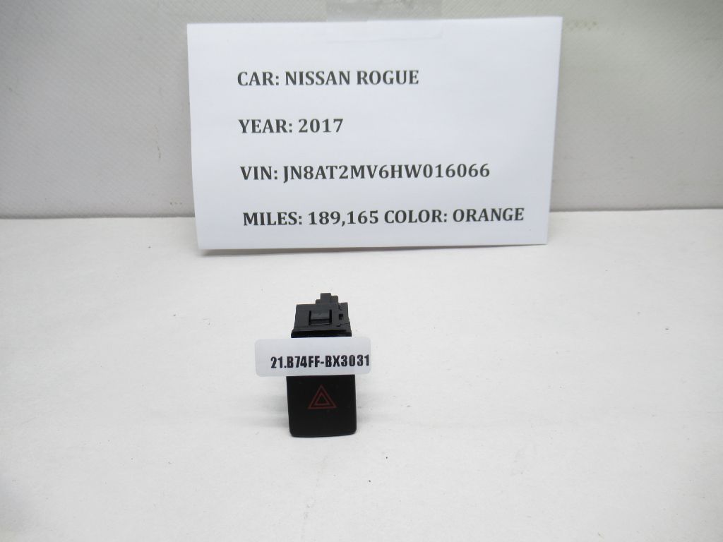 2017-2021 Nissan Rogue Dash Hazard Light Switch 299125472, 25290-4BA0A OEM