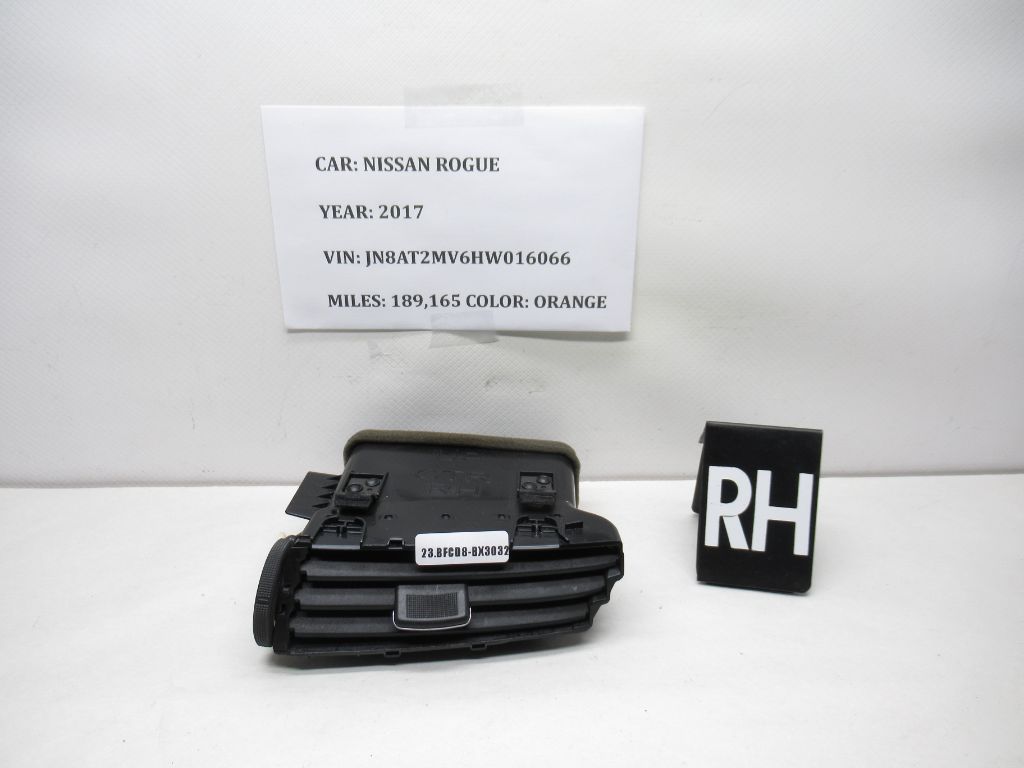 2017 Nissan Rogue Dash Center Right Air Vent Grille 68750-5AA0A OEM