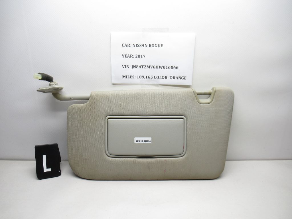 2016-2017 Nissan Rogue Left Driver Sun Visor Sunvisor 964014BA1D OEM