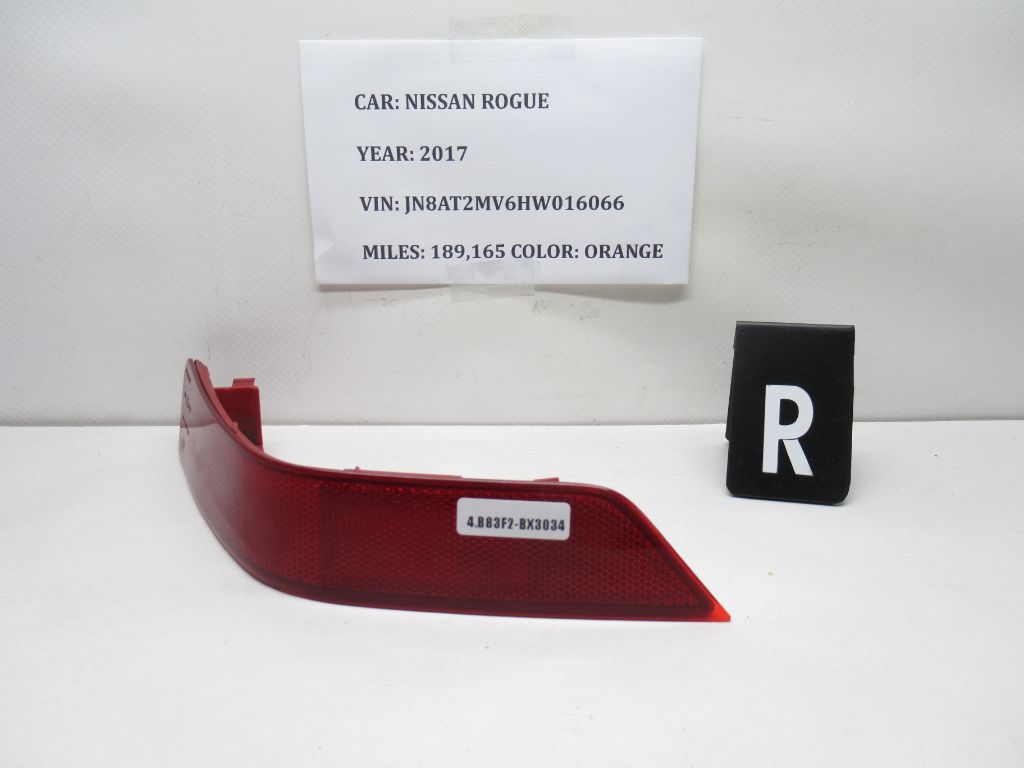 2017-2018 Nissan Rogue Rear Right Reflector Light 26560-6FV0A