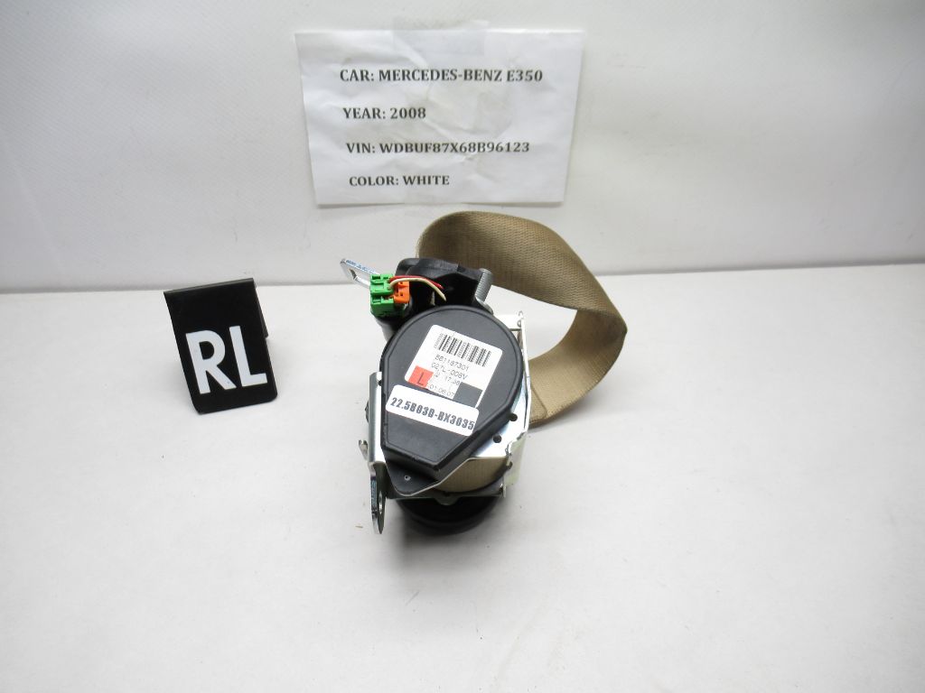 2007-2009 Mercedes E350 Rear Left Side Seat Belt Retractor 2118601186 OEM