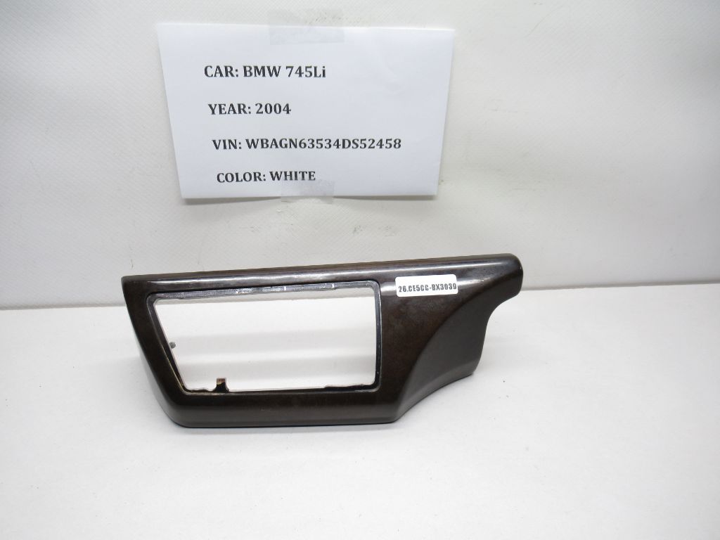 2004-2005 BMW 7 Series Left Air Vent Wood Trim Panel Bezel 7025307 OEM