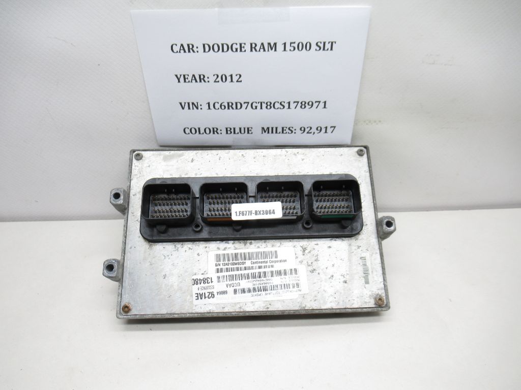 2012 Dodge Ram 1500 ECU ECM PCM Engine Control Module 68064921AE