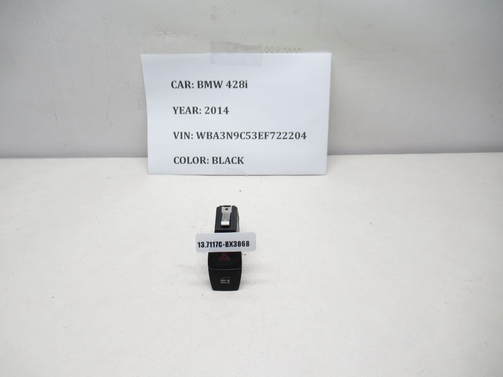 2014-2016 BMW 428i Hazard Warning Switch 923178603 OEM