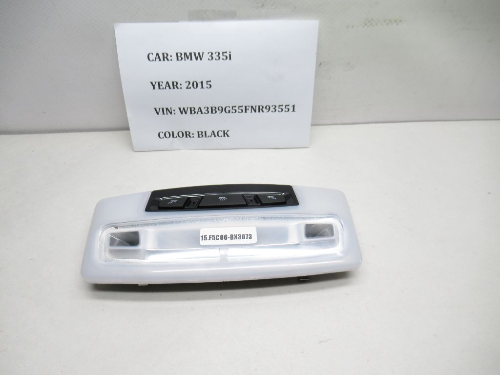 2012-2015 BMW 335i Rear Overhead Dome Light 179349-00 OEM