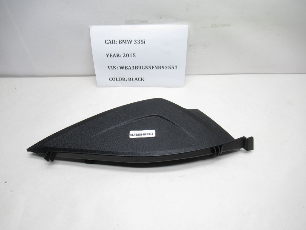 12-16 BMW 335i Right Side Dashboard Cover Trim Cap 9218554 OEM