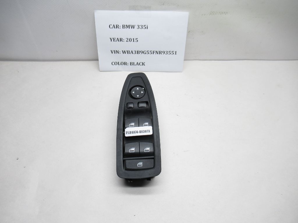 2012-2015 BMW 335i Left Window Control Switch 9208111-02 OEM