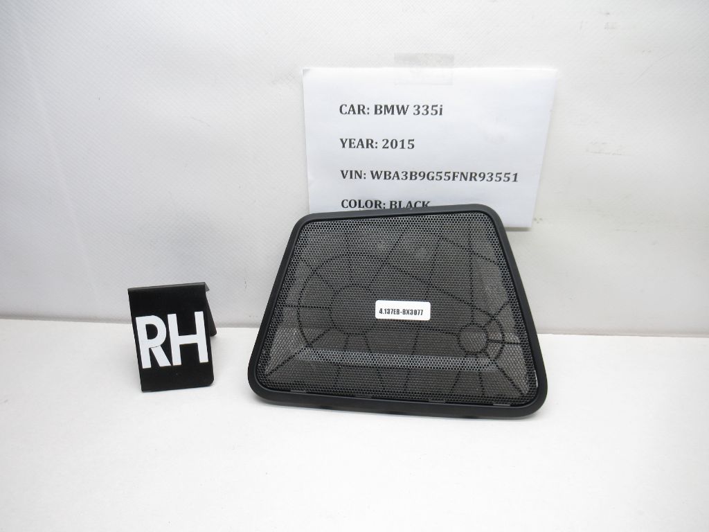 2014-2015 BMW 335i Right Speaker Grill Cover 51467255436 OEM