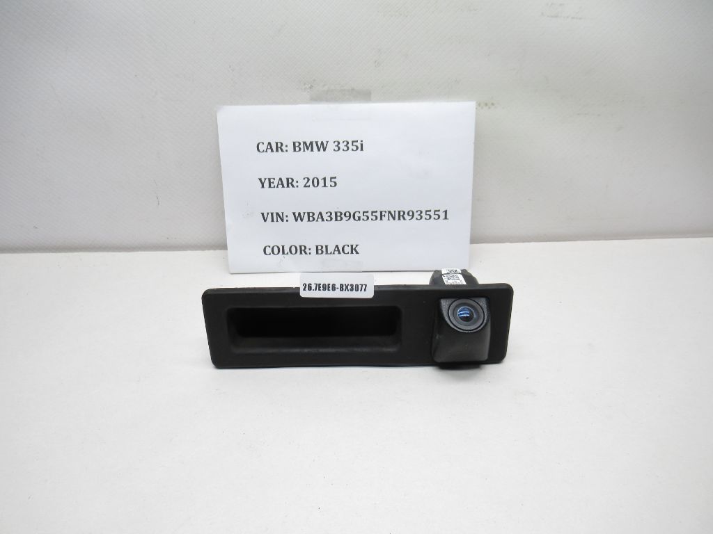 14-15 BMW 335i Rear View Trunk Lid Backup Reverse Camera 66539240351-01 OEM