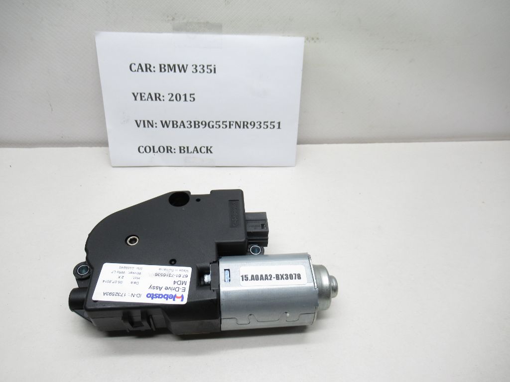 2014-2015 BMW 335i Sunroof Sun Roof Power Motor 67617316536 OEM