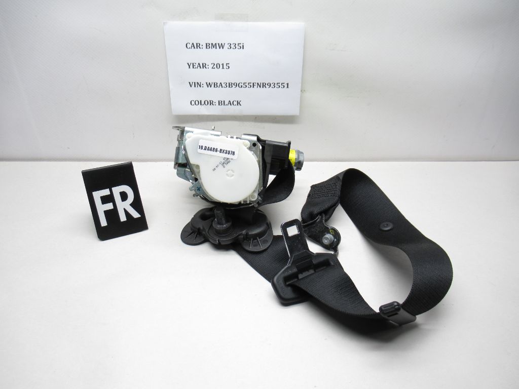 2014-2015 BMW 335i Right Front Seat Belt Retractor 7272476 OEM