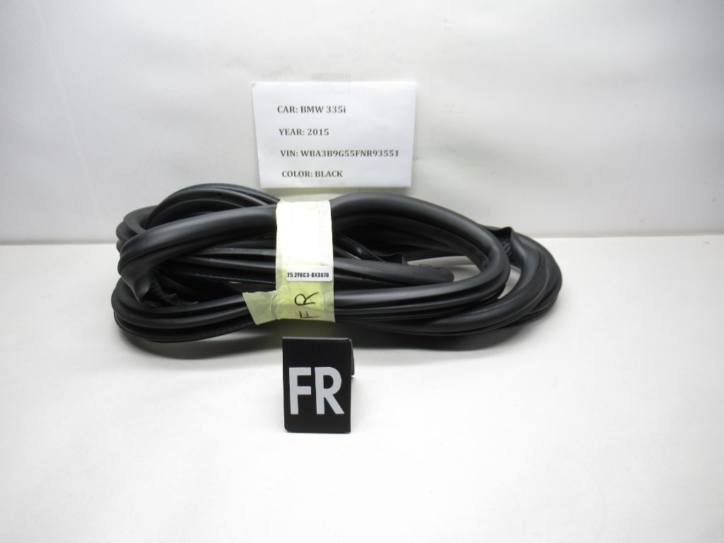 2014-2015 BMW 335i Front Right Door Body Weatherstrip Seal 7305837 OEM