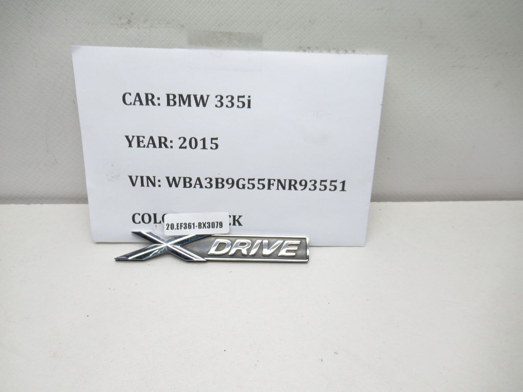 2009-2015 BMW 335i xDrive Power Emblem Logo Badge OEM