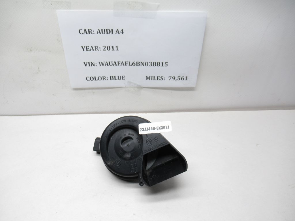 2009-2012 AUDI A4 Right Horn Low Tone / Frequency 8K0951221 OEM