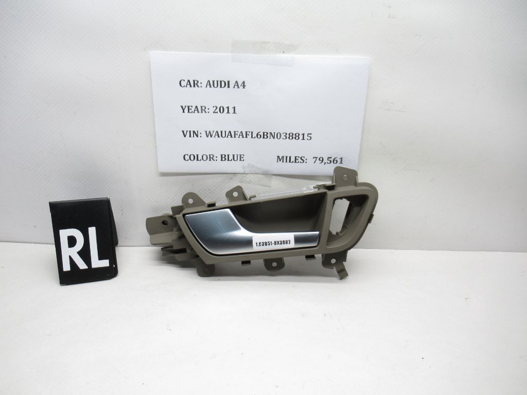 2011-2014 Audi A4 Rear Left Interior Door Handle 8K0839019 OEM