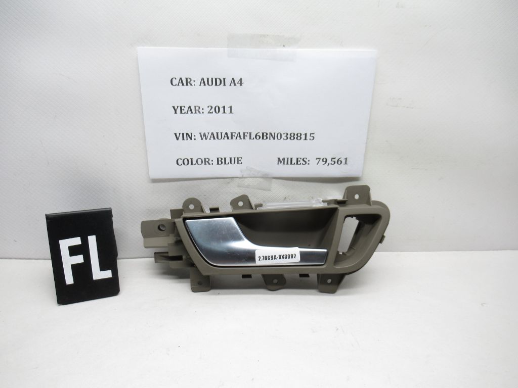 2011-2014 Audi A4 Front Left Interior Door Handle 8K0837019 OEM