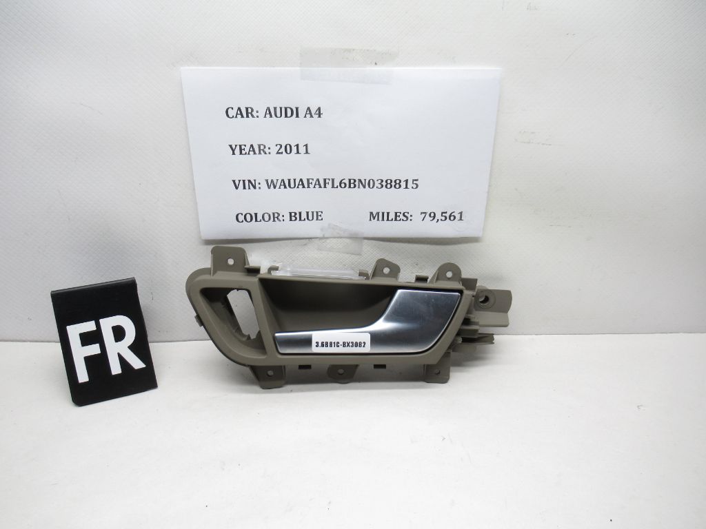 2011-2014 Front Right Passenger Exterior Door Handle 8K0837020 OEM