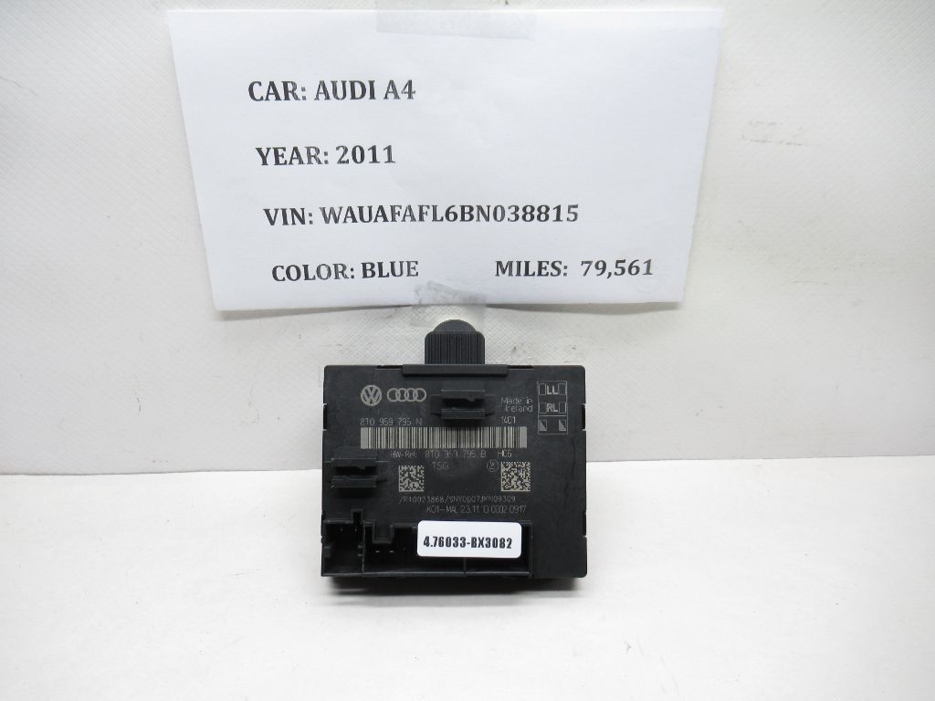 2011-2013 Audi A4 Door Control Module 8T0959795N OEM