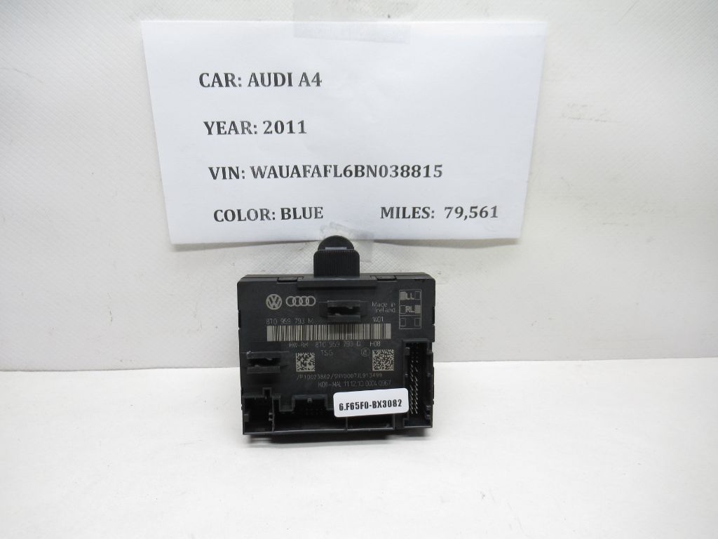 2011-2013 Front Left Door / Window Control Module 8T0959793N OEM