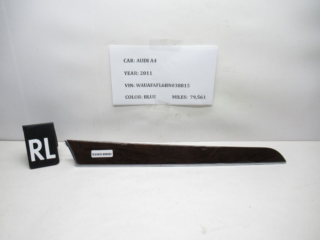 2011-2012 AUDI A4 Rear Left Interior Door Panel Trim 8K0867419 OEM